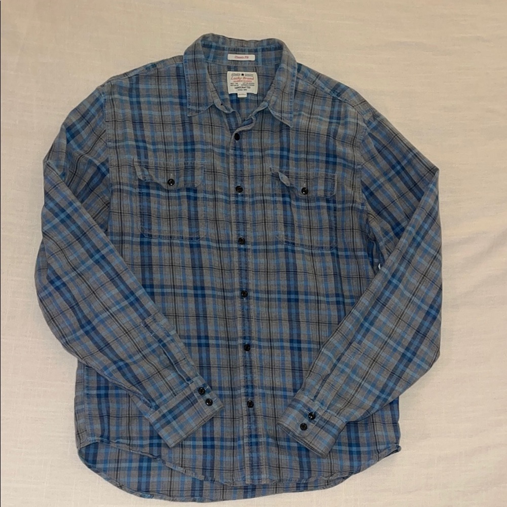 Lucky Brand Plaid Button Down Shirt